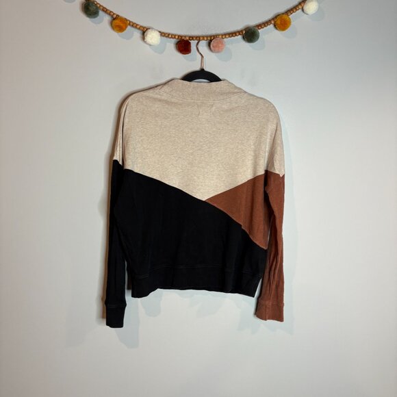 Pact color block cowl neck pullover sweatshirt - Picture 5 of 5
